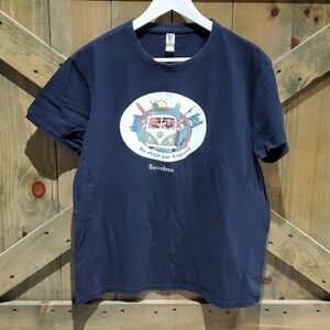 VINTAGE BLUE BARCELONA DE VIAJE POR ESPANA VOLKSWAGEN BUS TSHIRT SIZE XL VW